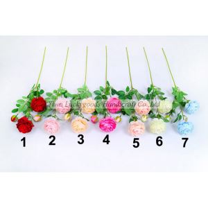 Hohe Qualität Simulation Subshrubby Pfingstrose Hochzeit Urlaub Dekoration Westlichen Rose Blumen ArtificialLF643