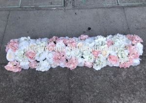 Luckygoods elegante weiße Baby-Rosa-Tabellen-Blumen-Anordnung liefert LFB981